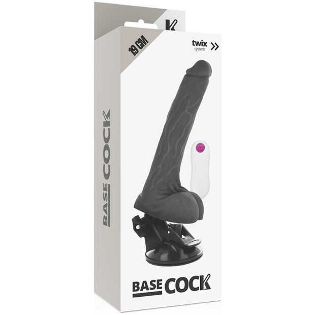 Basecock Realistischer Vibrator in Schwarz