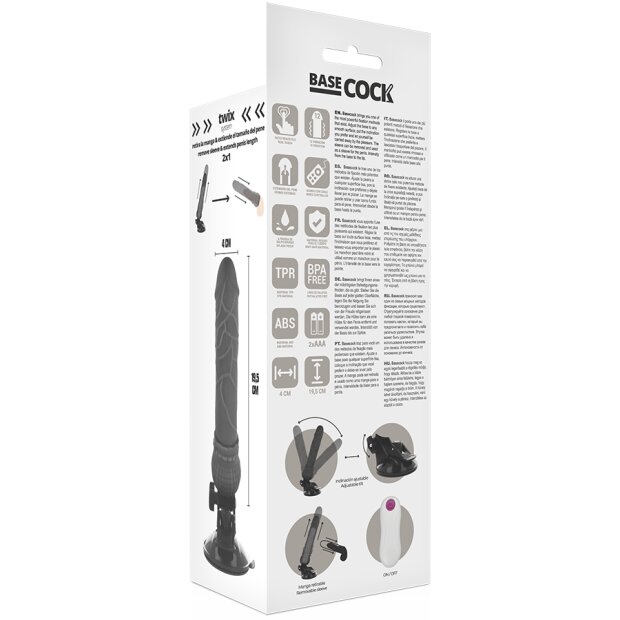 Basecock Vibrator mit Fernbedienung Schwarz
