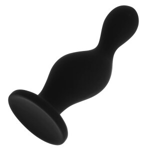 OHMAMA Anal Plug P Dot Black 12 cm