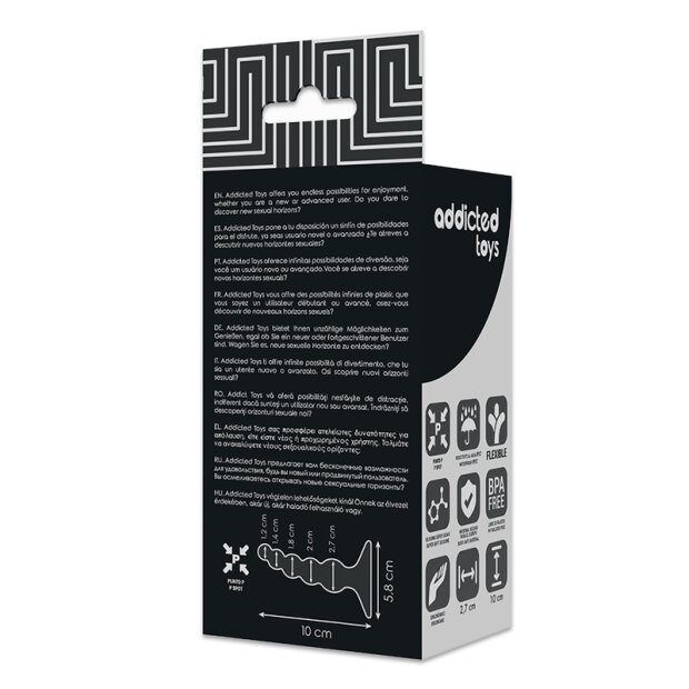 Addicted Toys Anal Sexual Plug 2,7 cm Black