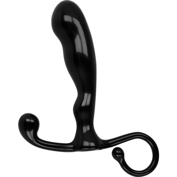 OHMAMA Plug anal avec anneau noir 11,5 cm