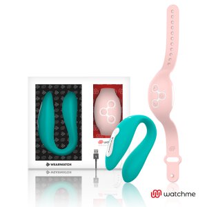 Wearwatch Paar Vibrator Meerwasser + Rosa