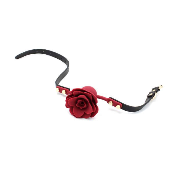 Silicone Red Rose Gag