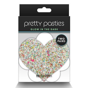 Pretty Pasties Heart And Flower Glow 2 Pair