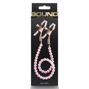 Bound Nipple Clamps Dc1 Pink