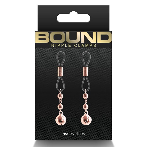 Bound Nipple Clamps D1 Rose Gold