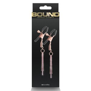 Bound Nipple Clamps D3 Rose Gold