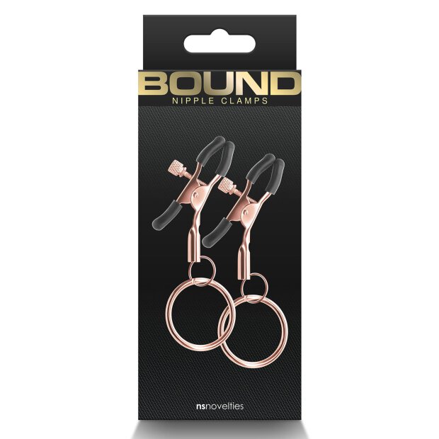 Bound Nipple Clamps C2 Rose Gold