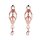 Bound Nipple Clamps C3 Rose Gold