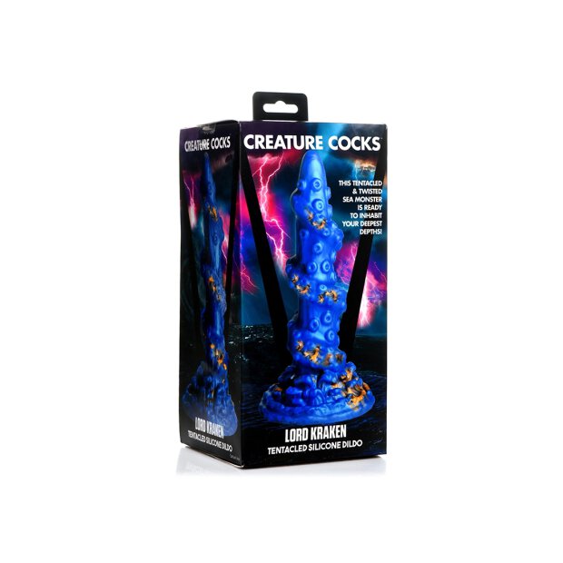 Kraken Silicone Dildo - Blue - 21,2 cm
