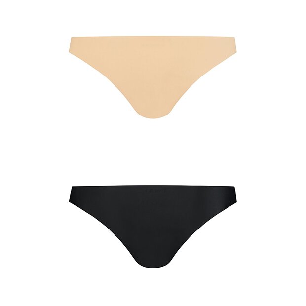 Bye Bra - Invisible Brazilian Nude + Black S