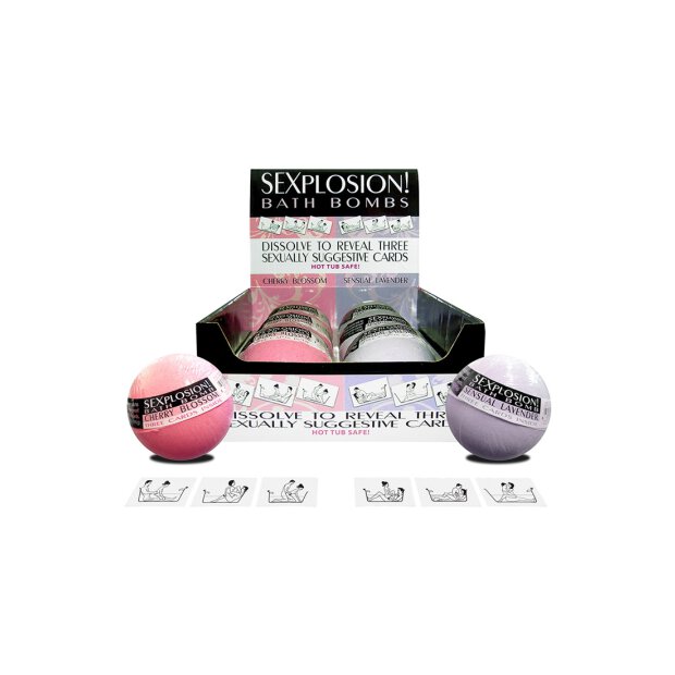 Sexplosion! Bath Bombs (6 bombs in 3 scents, no display)