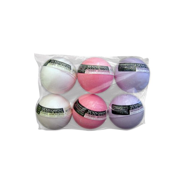 Sexplosion! Bath Bombs (6 bombs in 3 scents, no display)