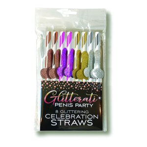 Glitterati Penis, Party Cocktail Straws