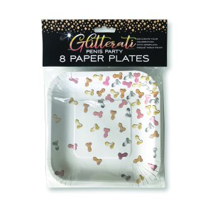 Glitterati Penis, Party Plates