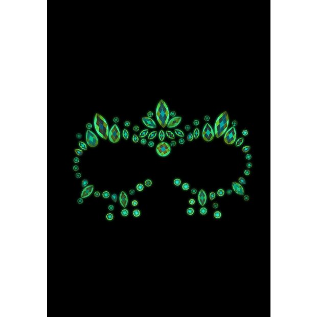 Shots Ouch! Body jewelry glowing face stickers