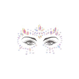 Shots Ouch! Body jewelry glowing face stickers