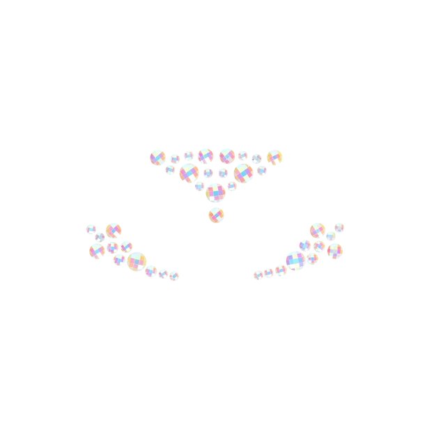 Shots Ouch! Körperschmuck leuchtende Gesicht Aufkleber