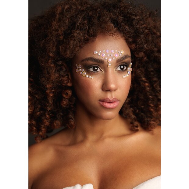 Shots Ouch! Körperschmuck leuchtende Gesicht Aufkleber