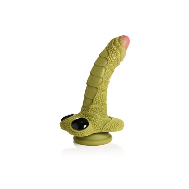 Swamp Monster Scaly Silicone Dildo Black 24 cm