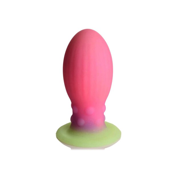 Xeno Egg Glow in the Dark Silicone Egg Pink 13,3 cm