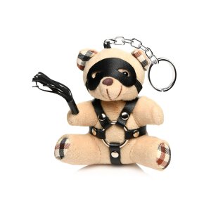 BDSM Teddy Bear Keychain Tan