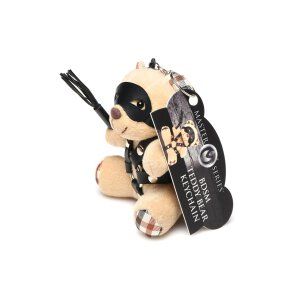 BDSM Teddy Bear Keychain Tan