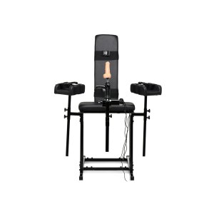 Master Series MS Obedience Chair with Sex Machine Black