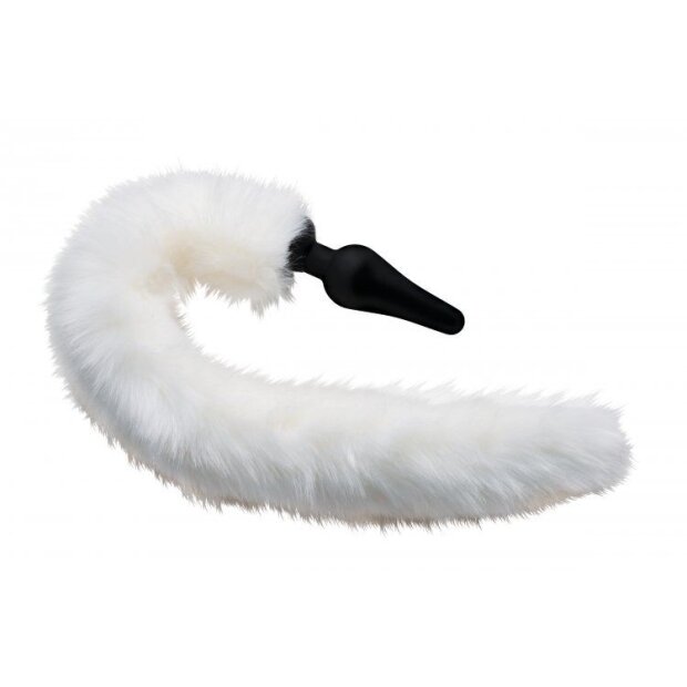 White Fox Tail Ears Set