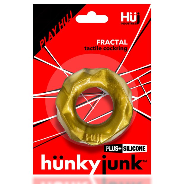 Hünkyjunk Fractal Tactile Silicone Cockring Metalic Bronze