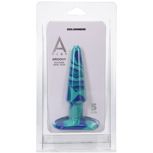 Doc Johnson A-Play Groovy Silicone Anal Plug 5 inch 3,10 cm