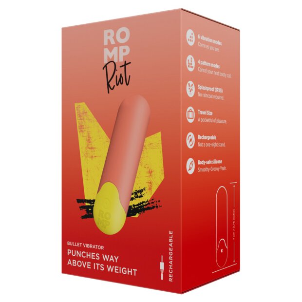 Romp Riot Mini Vibrator orange
