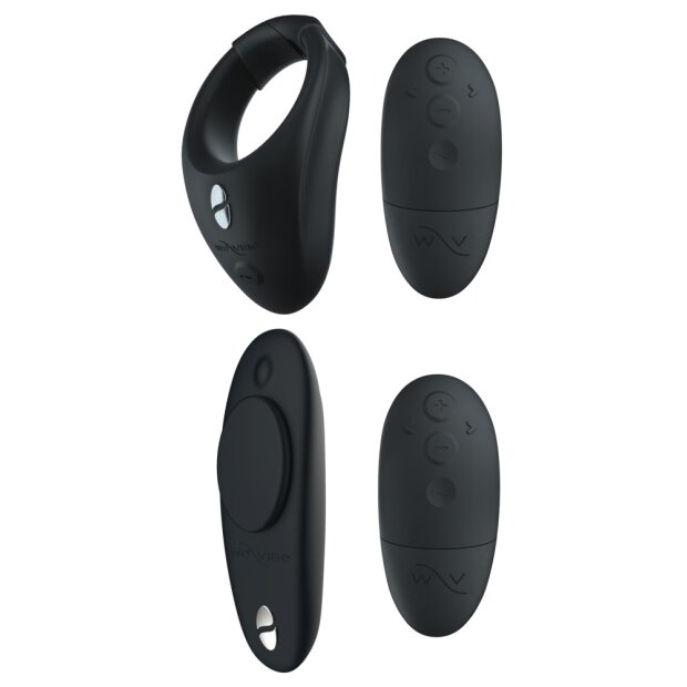 WE-VIBE Bond+Moxie Vibro Pénis & Anneau testiculaire et vibromasseur panty set noir