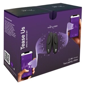 WE-VIBE Moxie+ 2 x Pantyvibrator Set schwarz