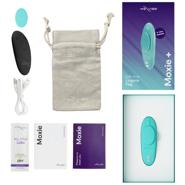 WE-VIBE Moxie+ Panty & lay-on vibrator turquoise