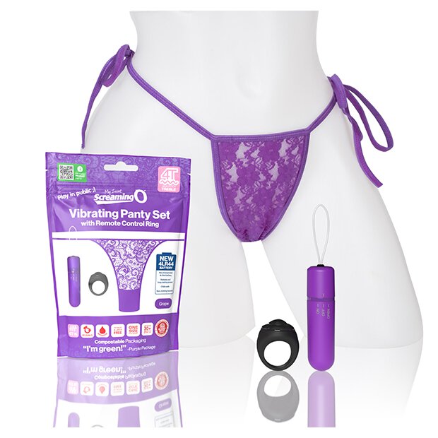 The Screaming O - My Secret Screaming O 4T Panty Vibe Grape