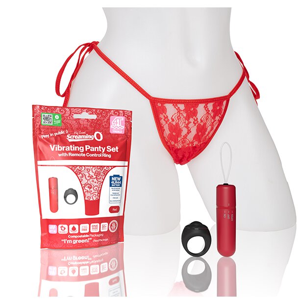 The Screaming O - My Secret Screaming O 4T Panty Vibe Red