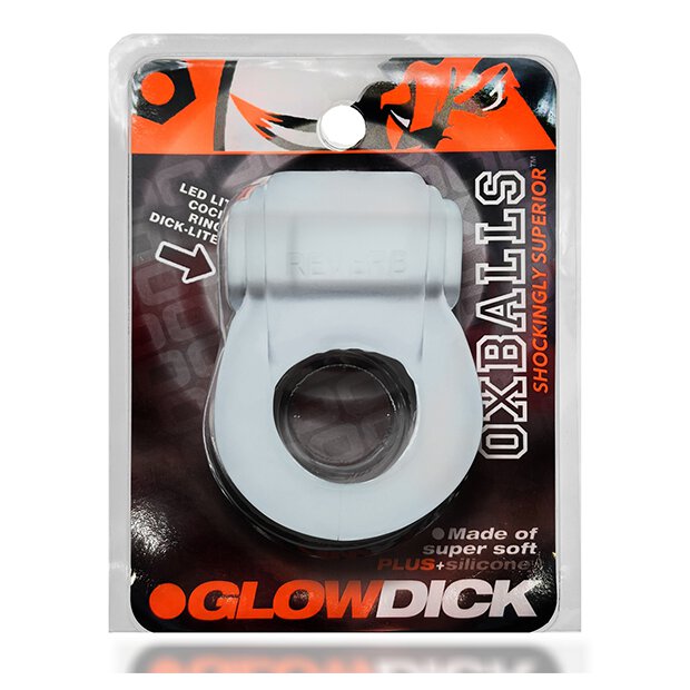 Oxballs Glowdick Cockring With Led Clear Ice