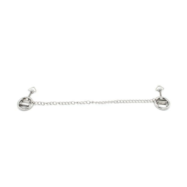 Nipple Clamps Rings Screwed with Chain