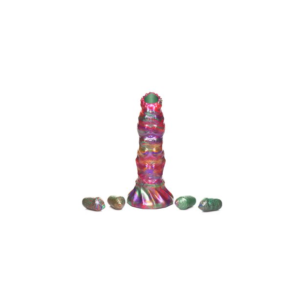 Larva Silicone Ovipositor Dildo with Eggs 22,9 cm