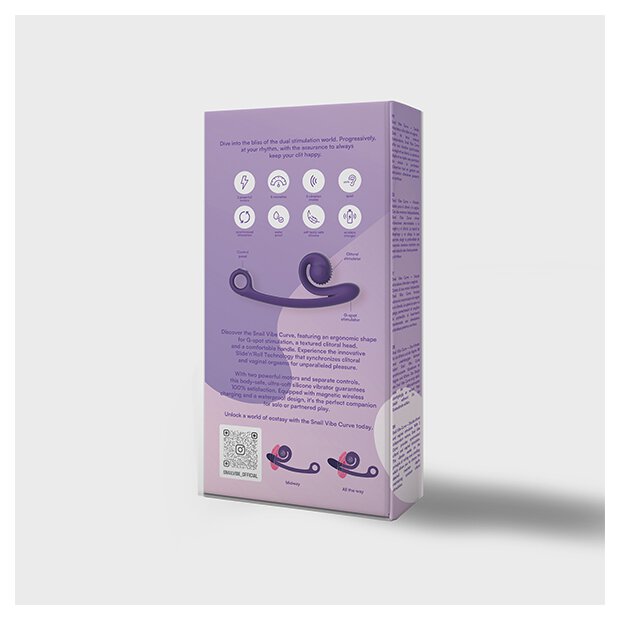 Snail Vibe Curve Vibrator Purple