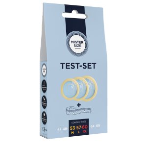 Pure Feel Test Set - Condoms 53, 57, 60 mm - 3 Pieces -...