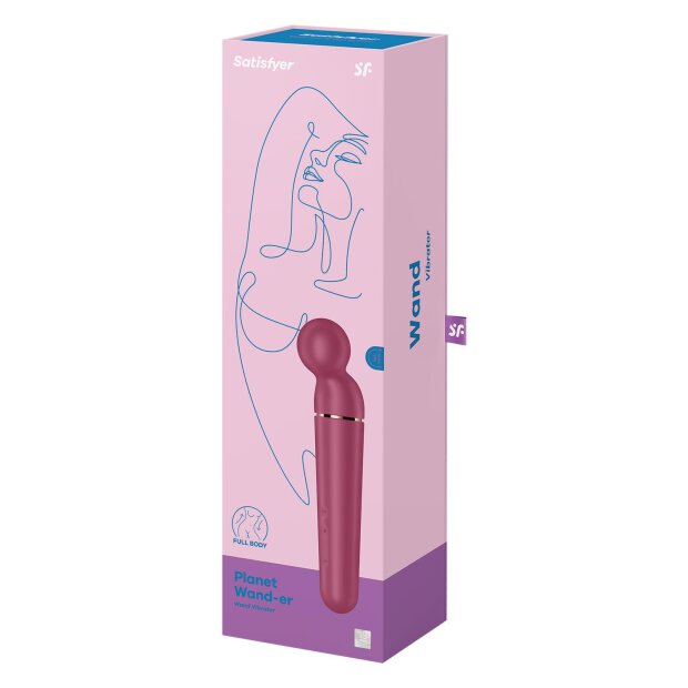 Satisfyer Planet Wand-er Berry + Rosegold