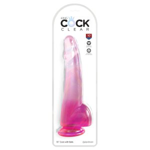 KingCockClear 10 w balls pink 27,9 cm