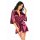 Beauty Night Fashion Summer peignoir & thong burgunder S/L