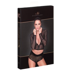 Noir Top mit Zip S - XL