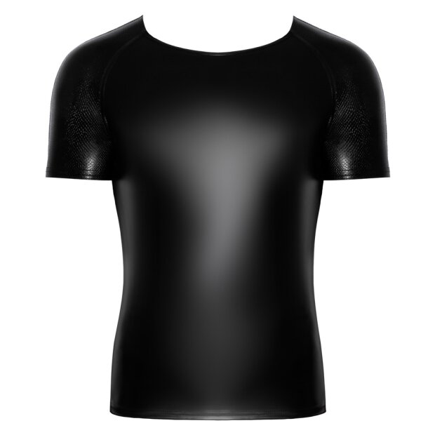 Noir Herren Shirt mit Schlangenhautoptik M - 2XL