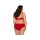Axami Plus Size bra red