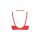 Axami Plus Size bra red