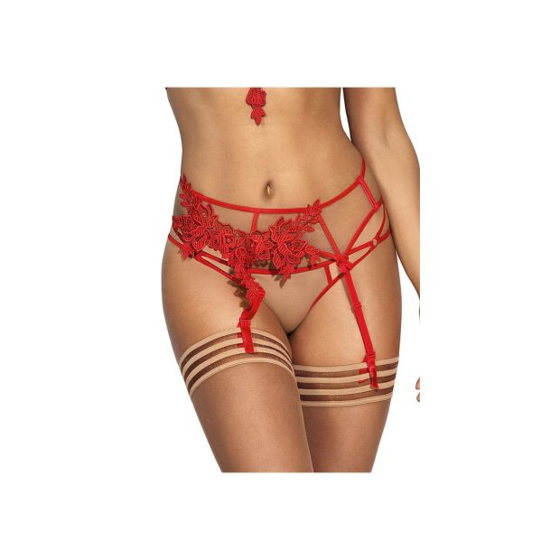 Axami garter belt red